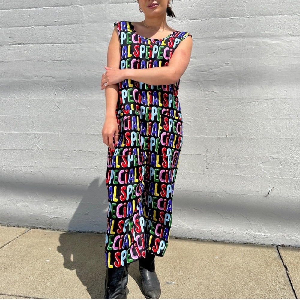 Nooworks linen special print jumpsuit